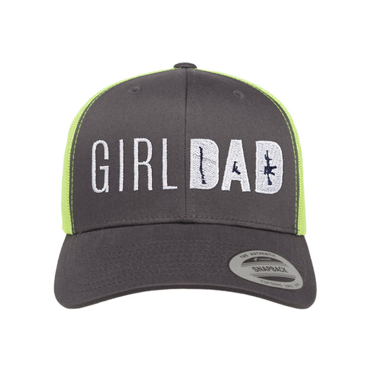 Gun Owning Girl Dad Embroidered Trucker Hat