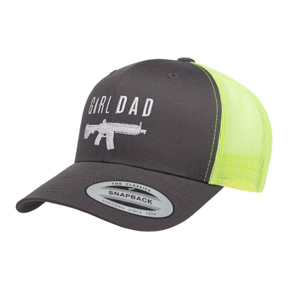 Gun Owning Girl Dad V1 Embroidered Trucker Hat