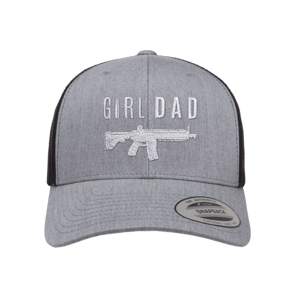 Gun Owning Girl Dad V1 Embroidered Trucker Hat