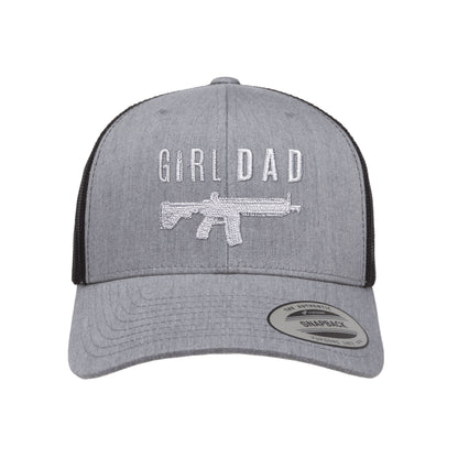 Gun Owning Girl Dad V1 Embroidered Trucker Hat