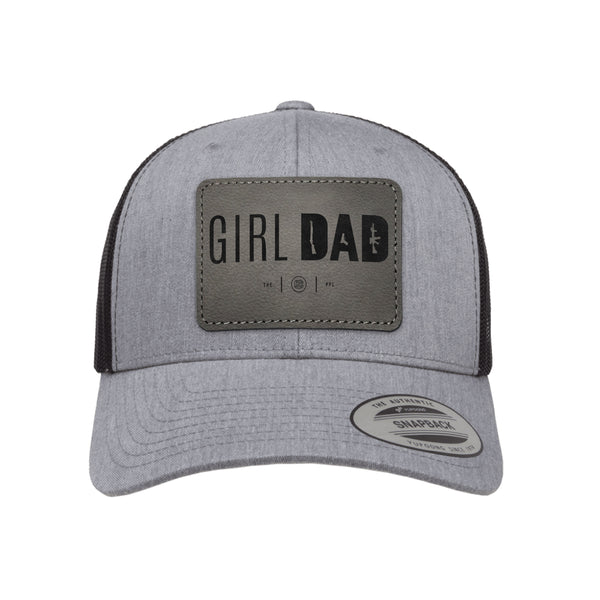 Gun-Owning Girl Dad Leather Patch Trucker Hat