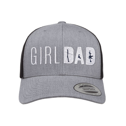 Gun Owning Girl Dad Embroidered Trucker Hat