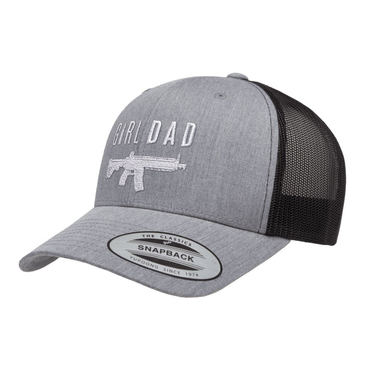 Gun Owning Girl Dad V1 Embroidered Trucker Hat