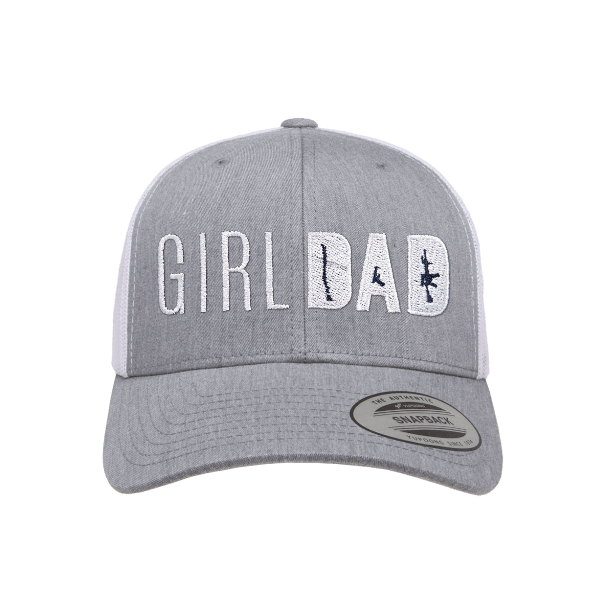 Gun Owning Girl Dad Embroidered Trucker Hat