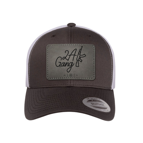 2A Gang Leather Patch Trucker Hat