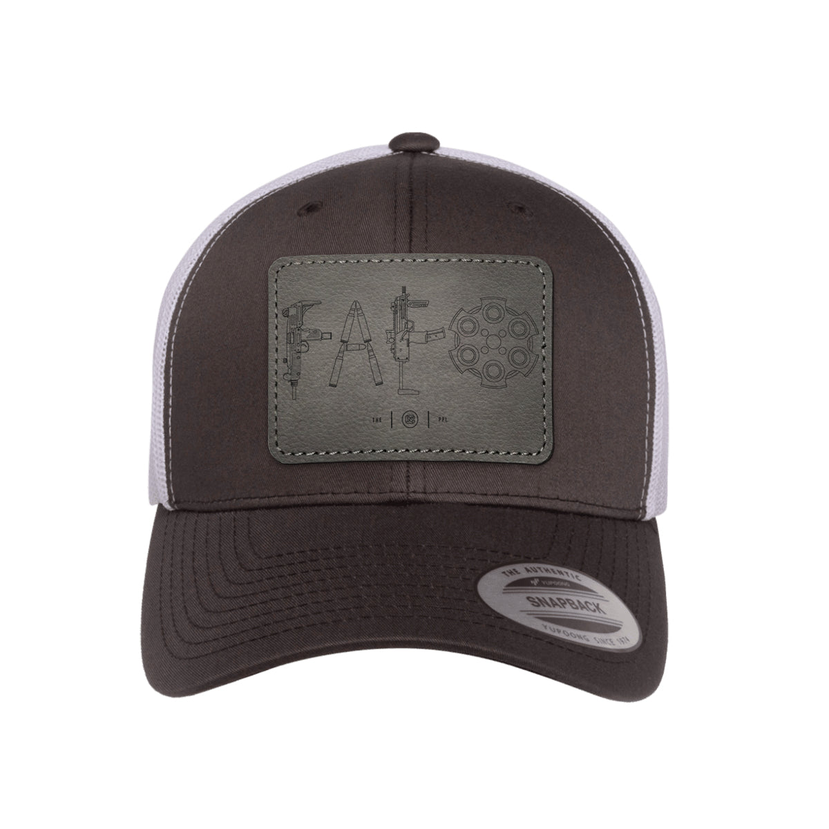 F Around & Find Out FAFO Detailed Leather Patch Trucker Hat