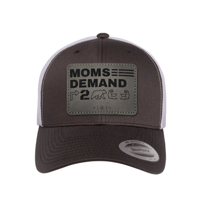 Moms Demand Right To Bear Arms Leather Patch Trucker Hat