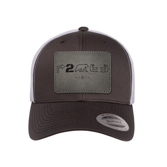 Right To Bear Arms Leather Patch Trucker Hat