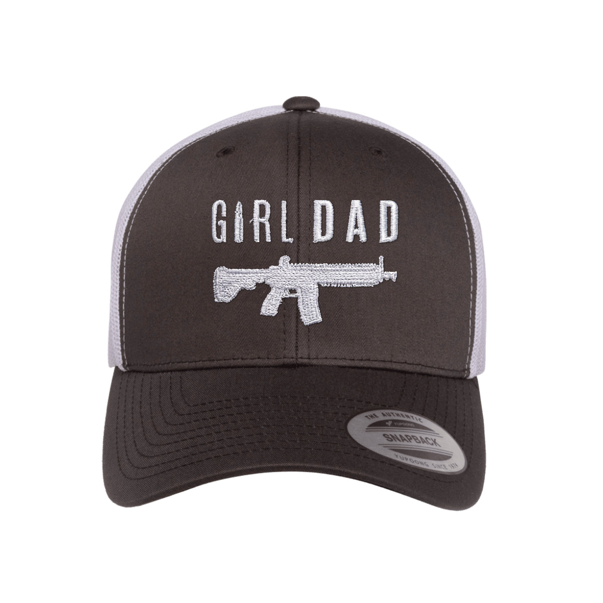 Gun Owning Girl Dad V1 Embroidered Trucker Hat