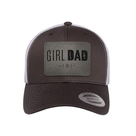 Gun-Owning Girl Dad Leather Patch Trucker Hat