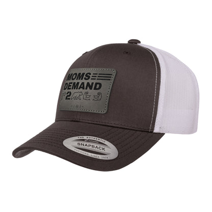 Moms Demand Right To Bear Arms Leather Patch Trucker Hat