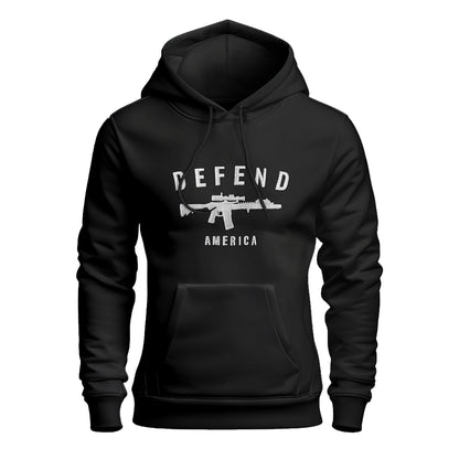 Defend America Embroidered Premium Hoodie