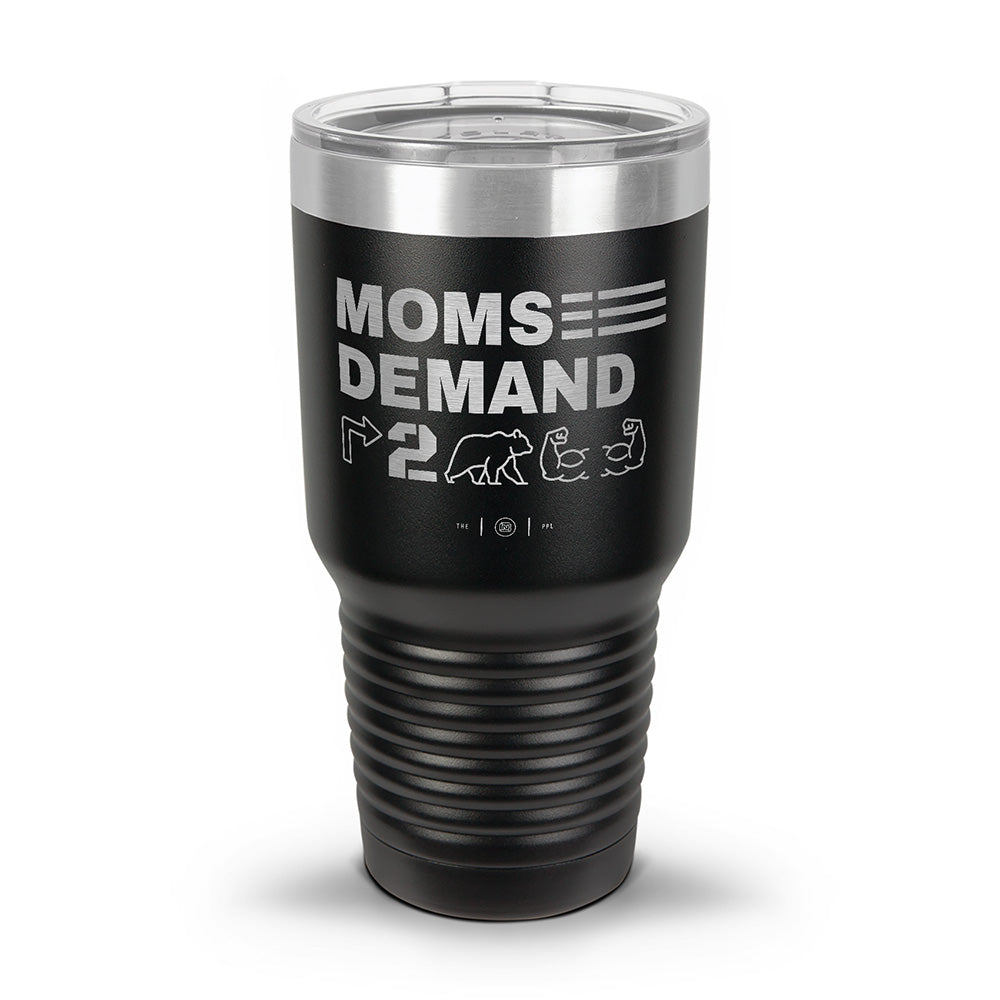 Moms Demand Right To Bear Arms Laser Etched 30oz/20oz Tumbler
