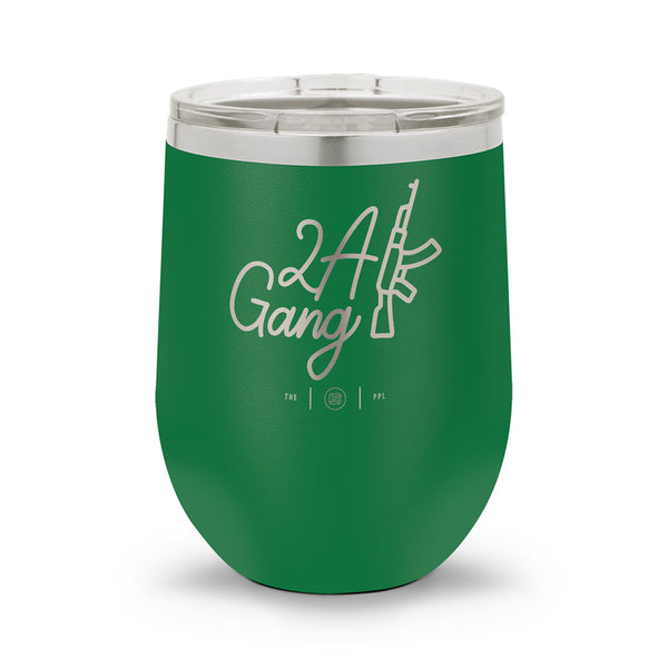 2A Gang | Laser Etched 12oz Stemless Wine Cup