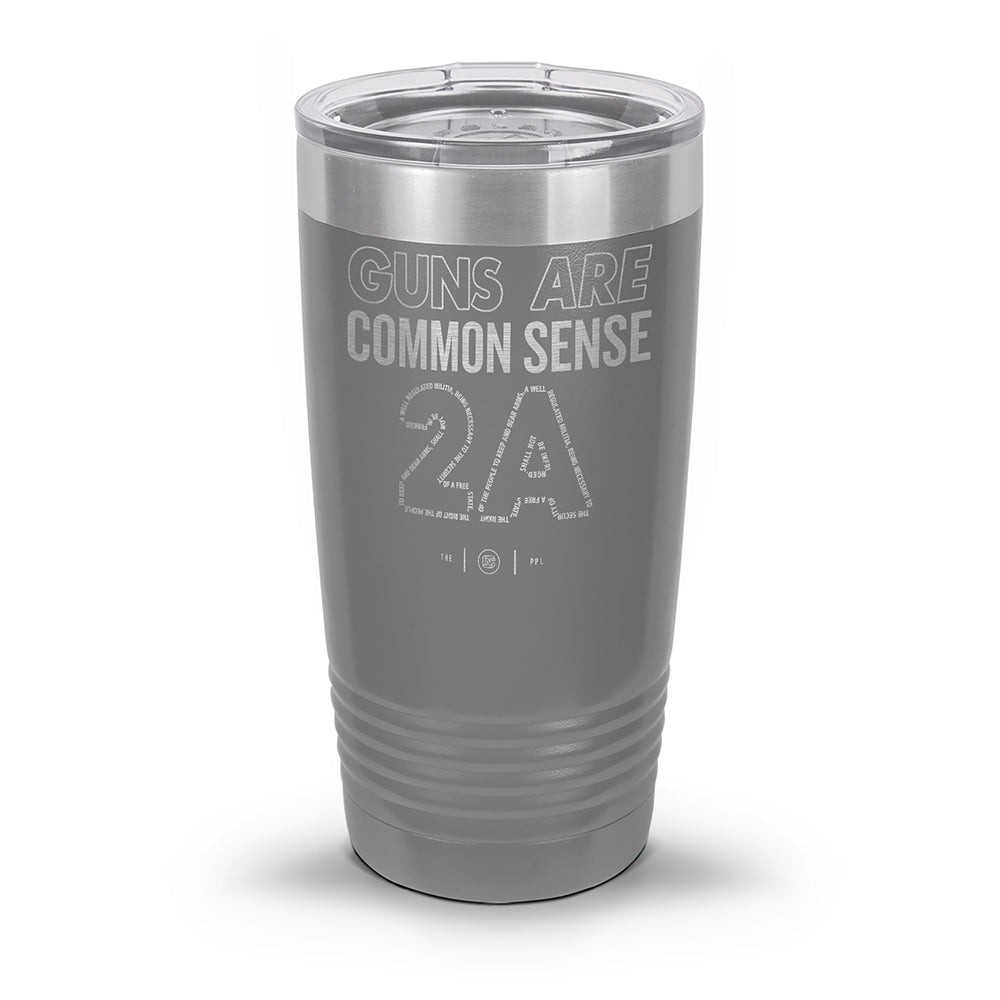 Guns Are Common Sense Laser Etched 30oz/20oz Tumbler