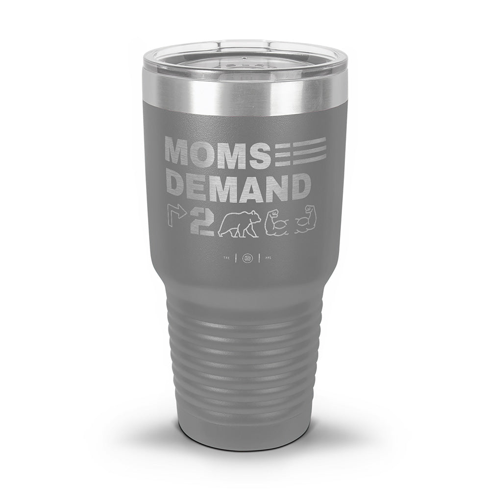Moms Demand Right To Bear Arms Laser Etched 30oz/20oz Tumbler
