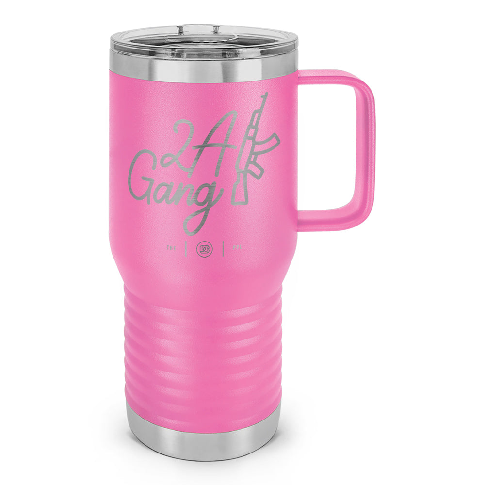 2A Gang Laser Etched 20oz Travel Mug