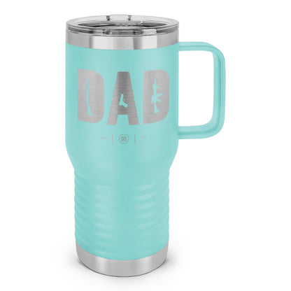 Dad Laser Etched 20oz Travel Mug