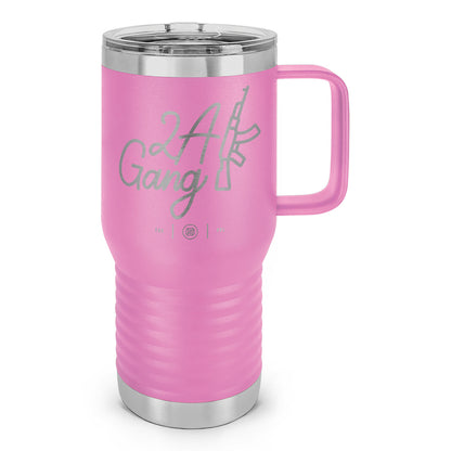 2A Gang Laser Etched 20oz Travel Mug