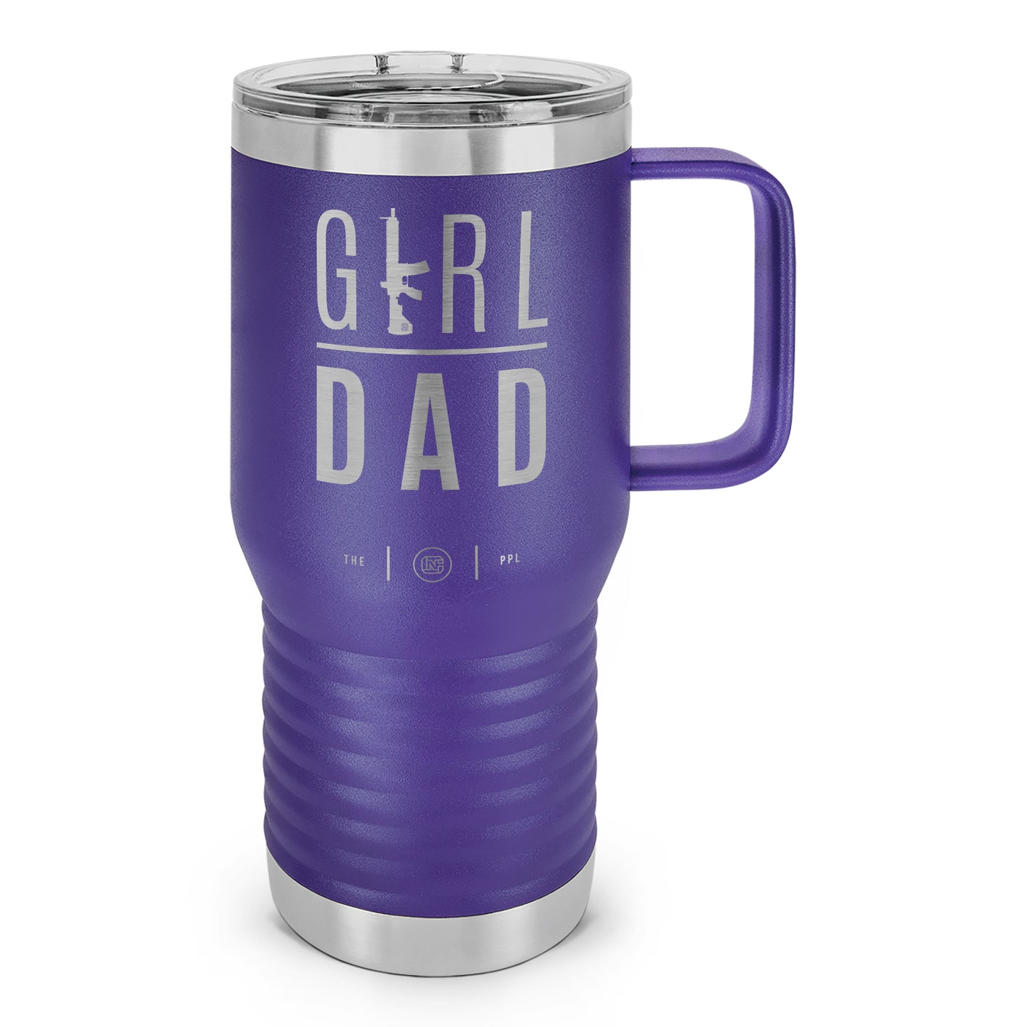 Gun-Owning Girl Dad V2 Laser Etched 20oz Travel Mug