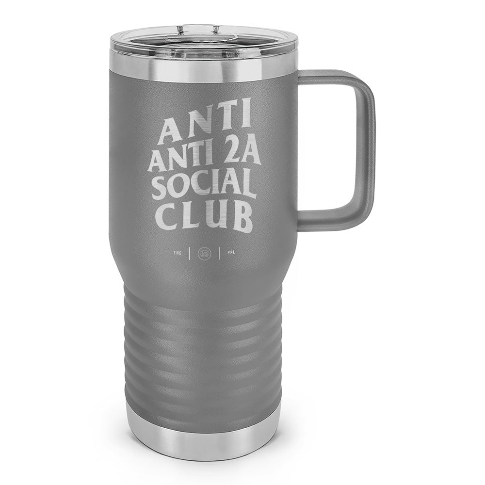 Anti Anti-2A Social Club Laser Etched 20oz Travel Mug