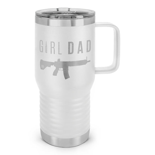 Dad Of Girls - Engraved Stainless Cup, Travel Mug For Dad, Gift For Him