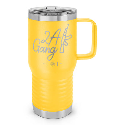 2A Gang Laser Etched 20oz Travel Mug