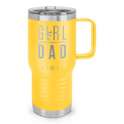 Gun-Owning Girl Dad V2 Laser Etched 20oz Travel Mug