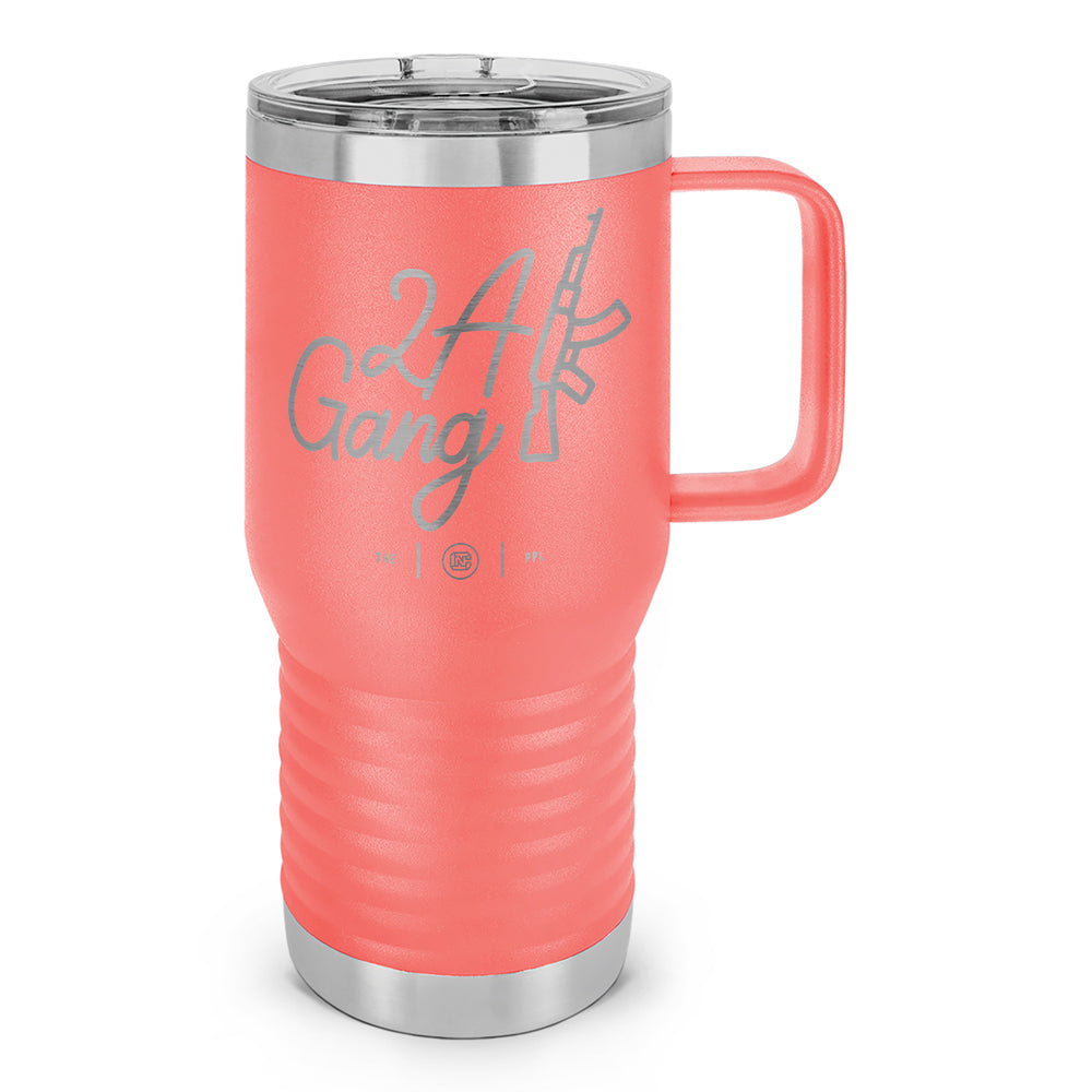 2A Gang Laser Etched 20oz Travel Mug