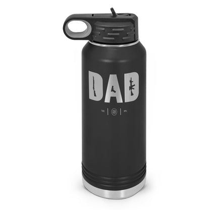 Dad Double Wall Insulated Laser Etched Water Bottle