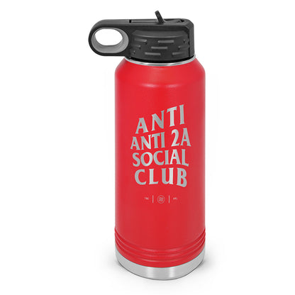 Anti Anti-2A Social Club Double Wall Insulated Laser Etched Water Bottle