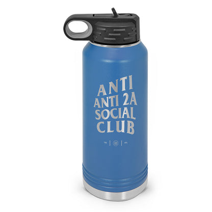 Anti Anti-2A Social Club Double Wall Insulated Laser Etched Water Bottle