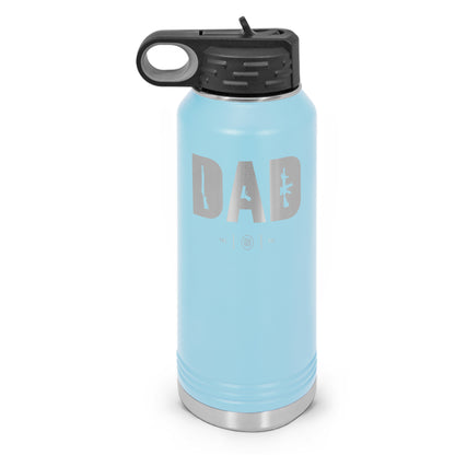 Dad Double Wall Insulated Laser Etched Water Bottle