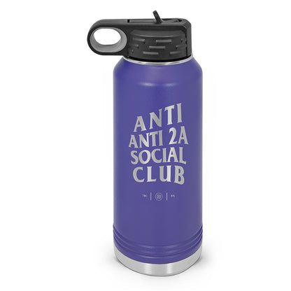 Anti Anti-2A Social Club Double Wall Insulated Laser Etched Water Bottle