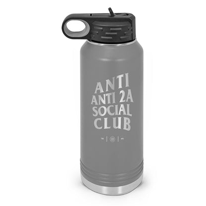 Anti Anti-2A Social Club Double Wall Insulated Laser Etched Water Bottle