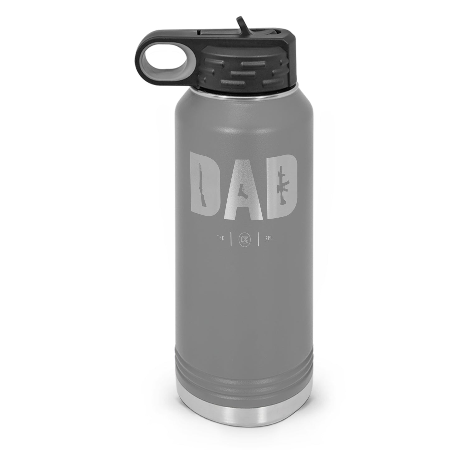 Dad Double Wall Insulated Laser Etched Water Bottle