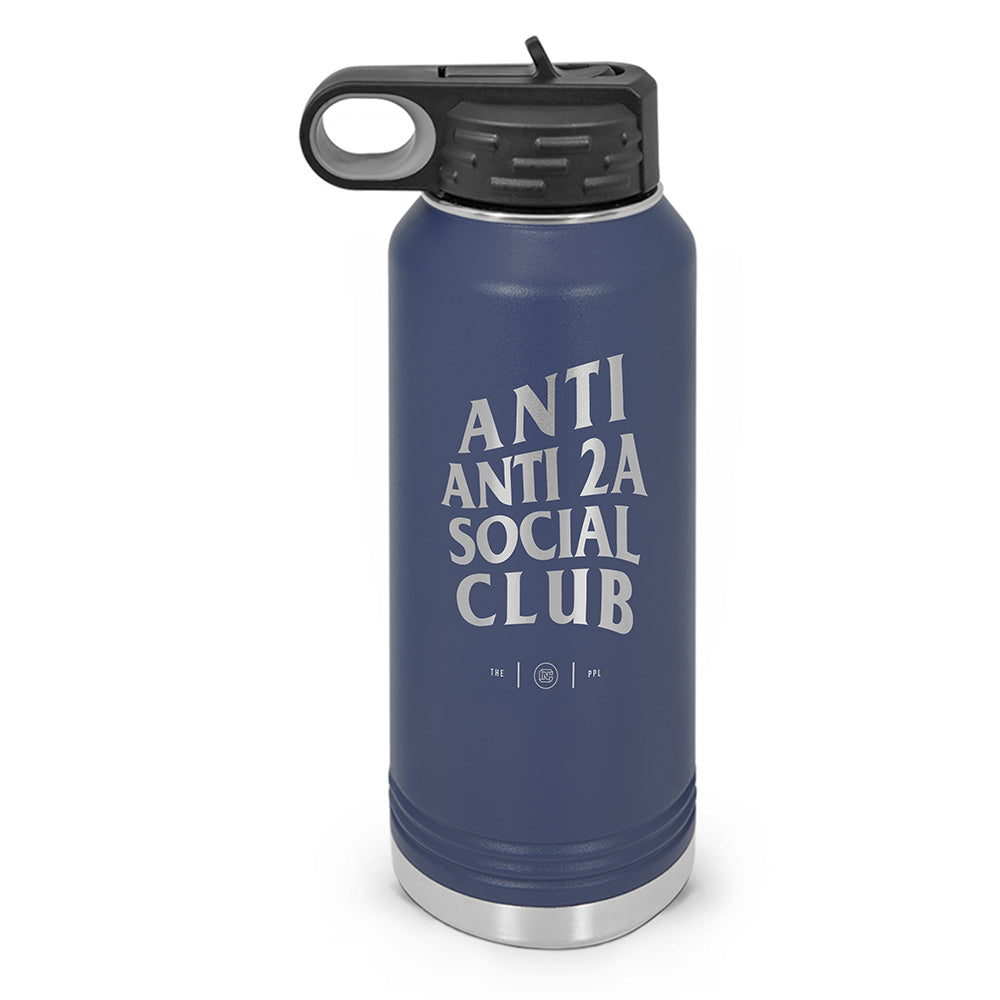 Anti Anti-2A Social Club Double Wall Insulated Laser Etched Water Bottle