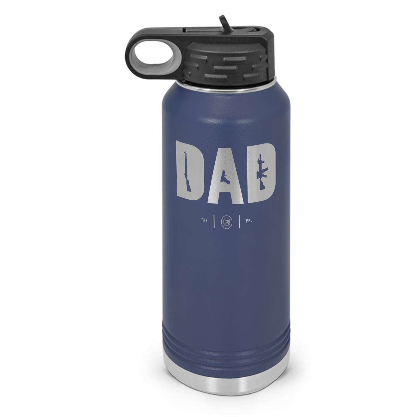 Dad Double Wall Insulated Laser Etched Water Bottle