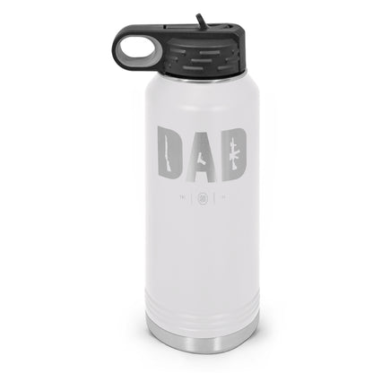 Dad Double Wall Insulated Laser Etched Water Bottle