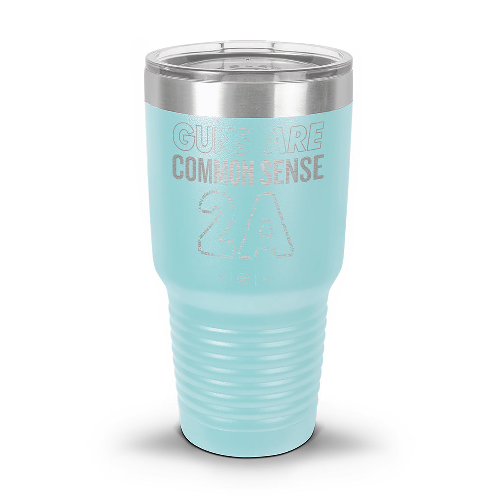 Guns Are Common Sense Laser Etched 30oz/20oz Tumbler