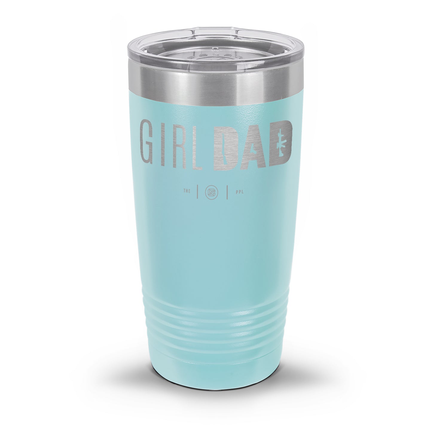 Gun-Owning Girl Dad Laser Etched 30oz/20oz Tumbler