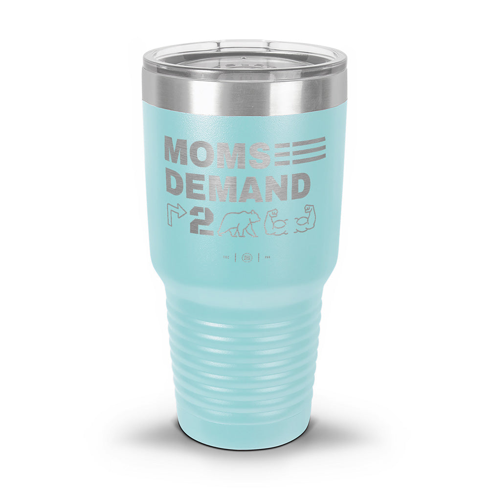 Moms Demand Right To Bear Arms Laser Etched 30oz/20oz Tumbler