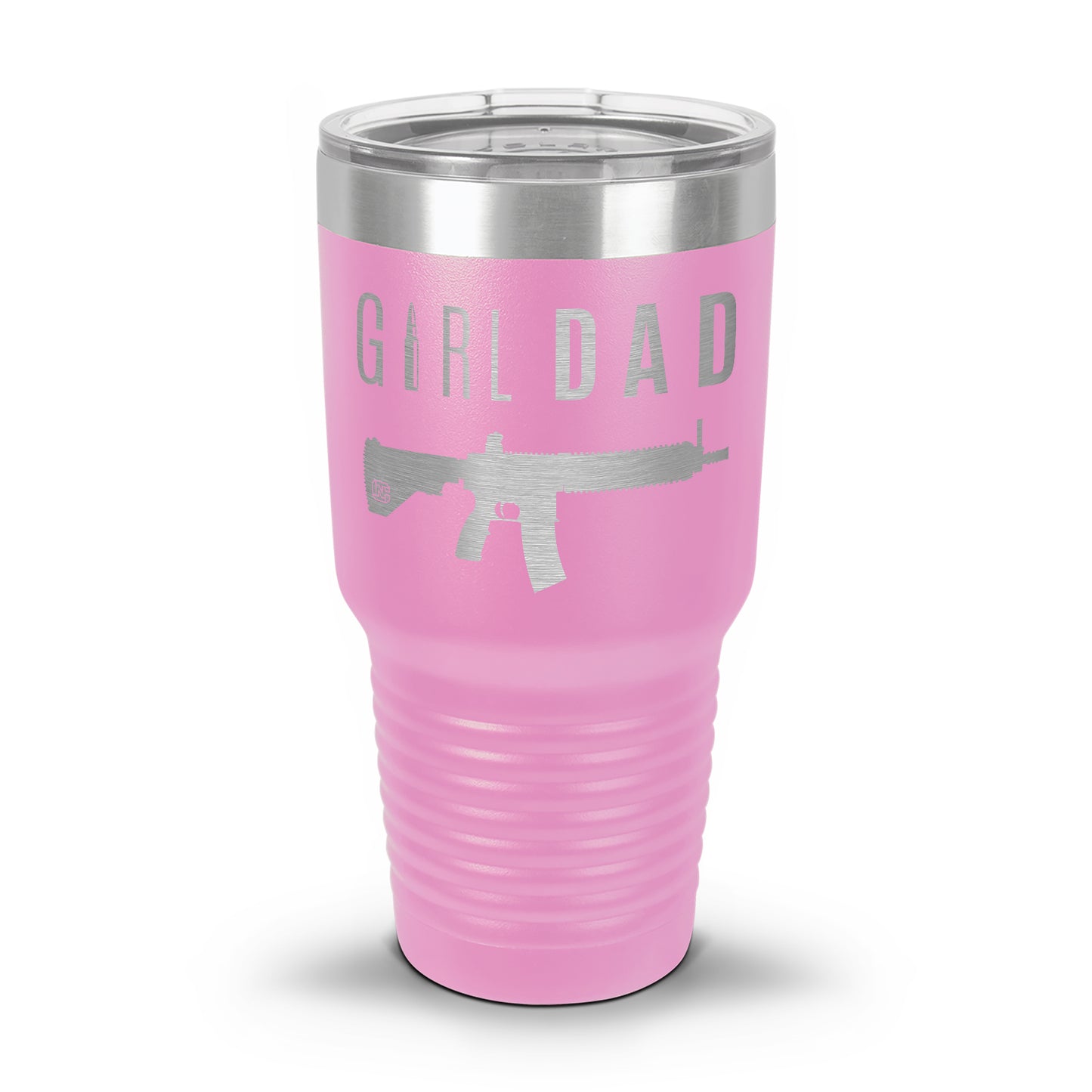 Gun-Owning Girl Dad V1 Laser Etched 30oz/20oz Tumbler