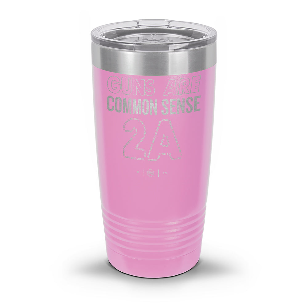 Guns Are Common Sense Laser Etched 30oz/20oz Tumbler