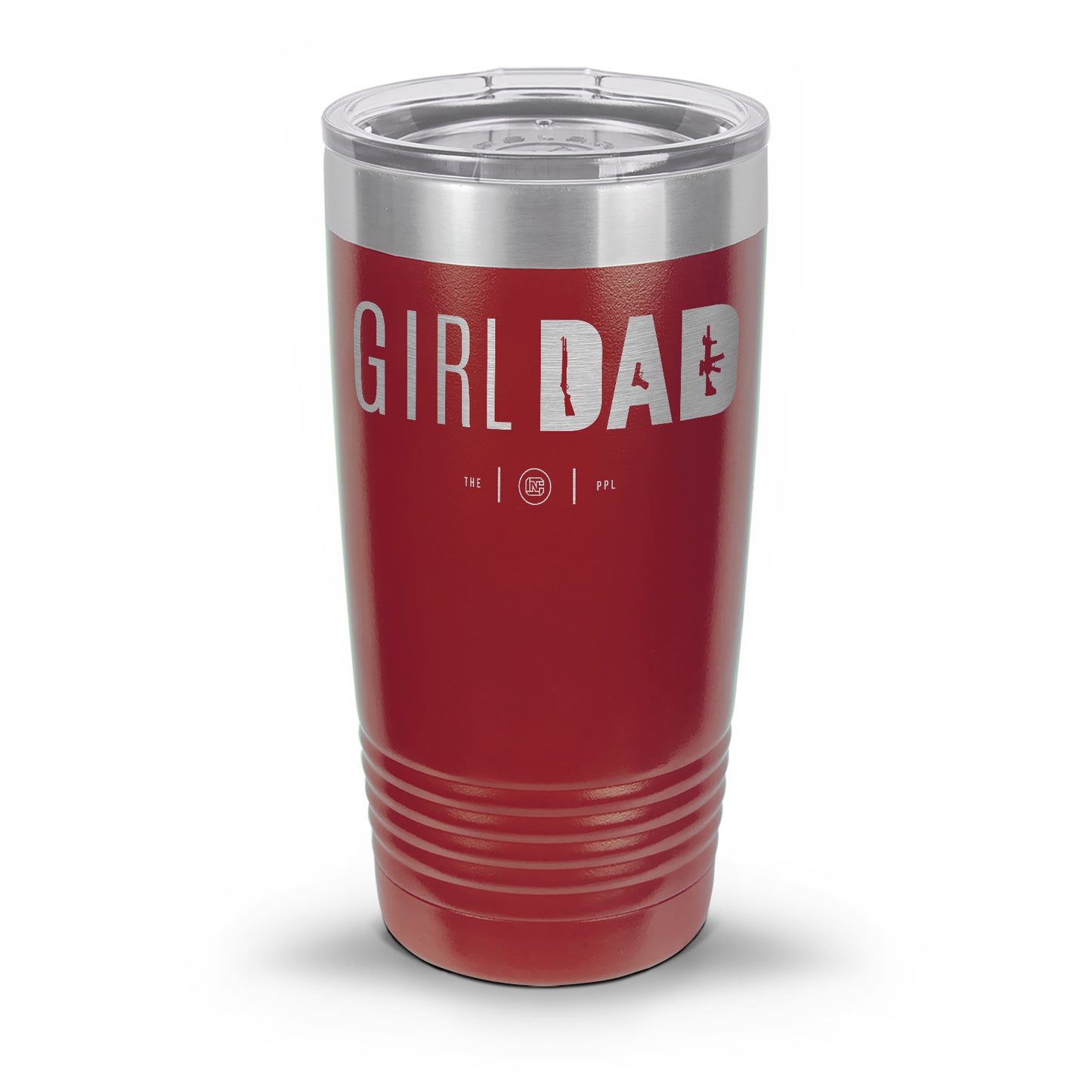 Gun-Owning Girl Dad Laser Etched 30oz/20oz Tumbler