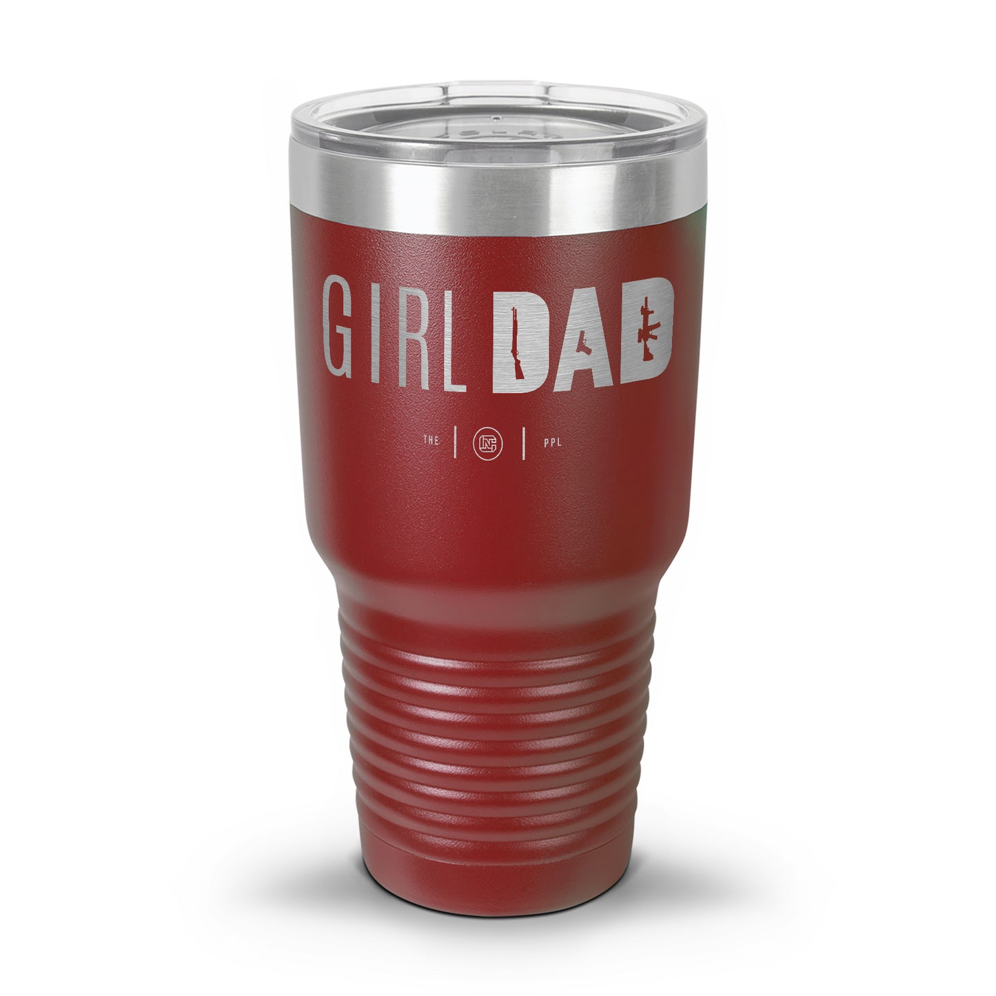 Gun-Owning Girl Dad Laser Etched 30oz/20oz Tumbler