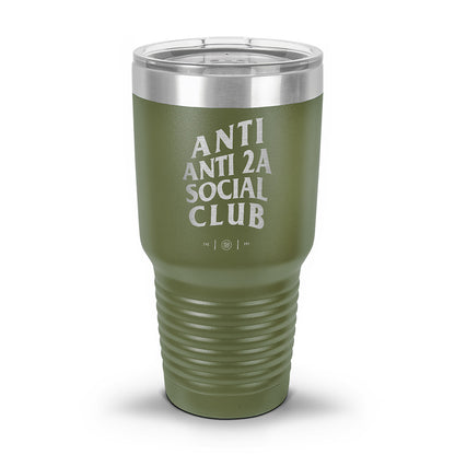 Anti Anti-2A Social Club Laser Etched 30oz/20oz Tumbler