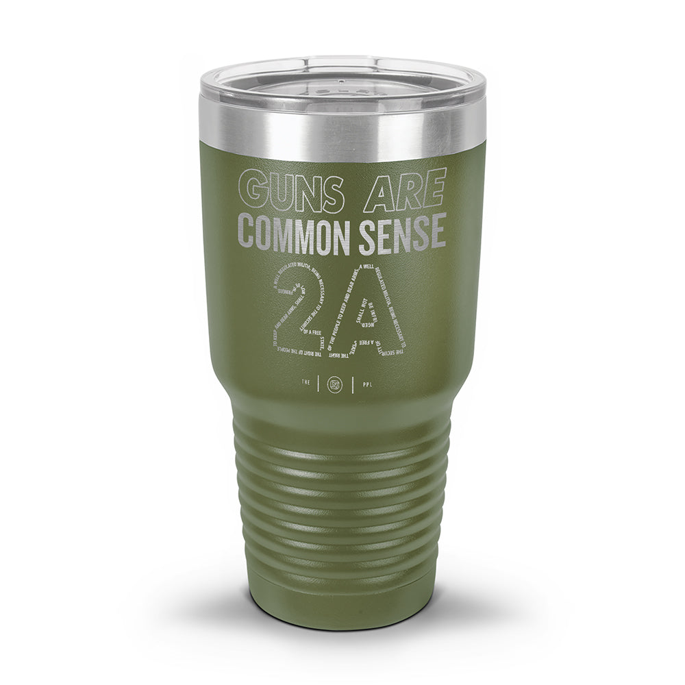 Guns Are Common Sense Laser Etched 30oz/20oz Tumbler