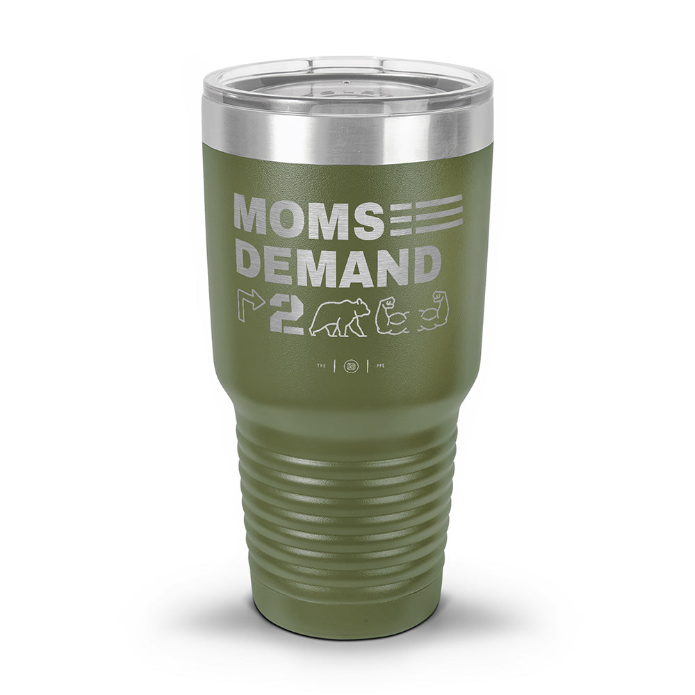 Moms Demand Right To Bear Arms Laser Etched 30oz/20oz Tumbler
