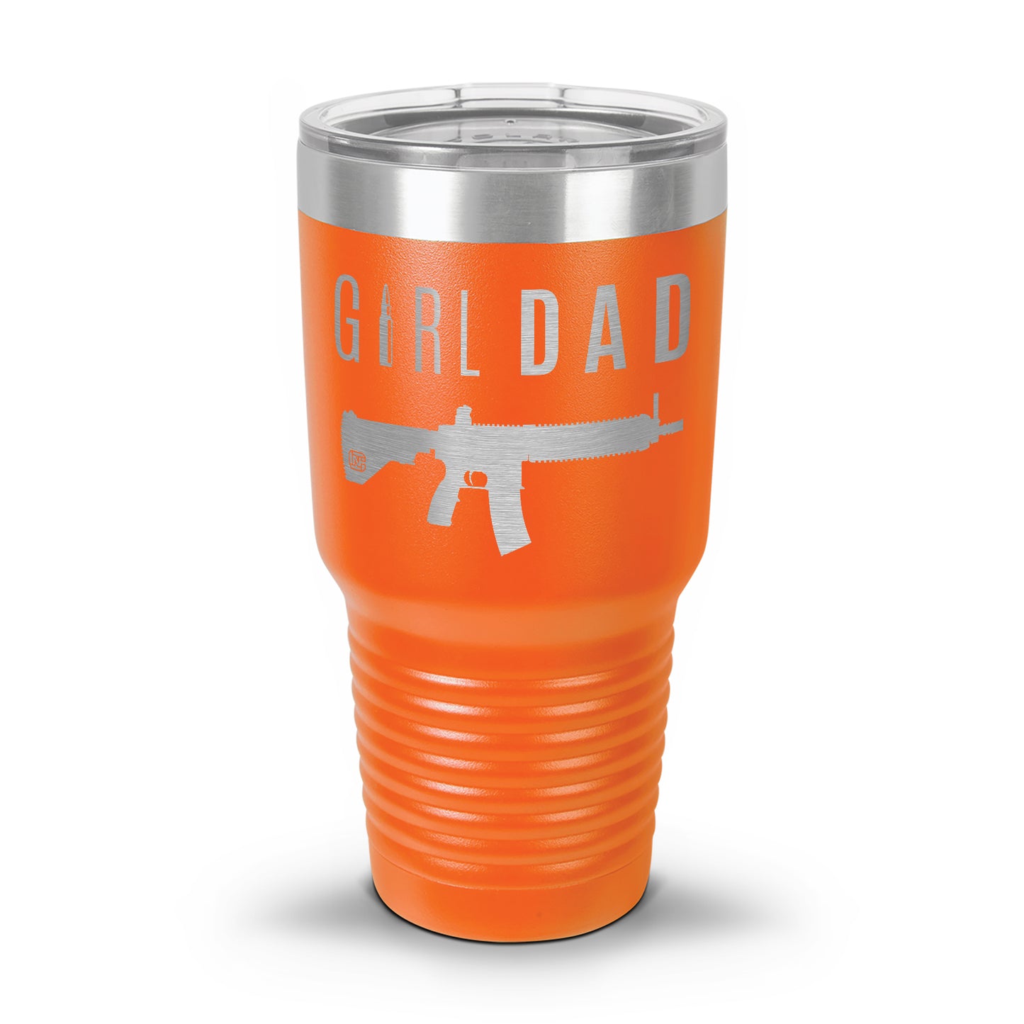 Gun-Owning Girl Dad V1 Laser Etched 30oz/20oz Tumbler